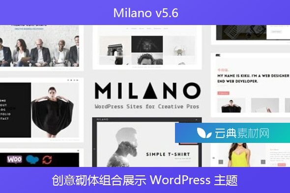 Milano v5.6 – 创意砌体组合展示 WordPress 主题