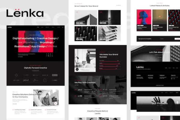 Lenka – Creative Digital Agency Elementor 模板套件