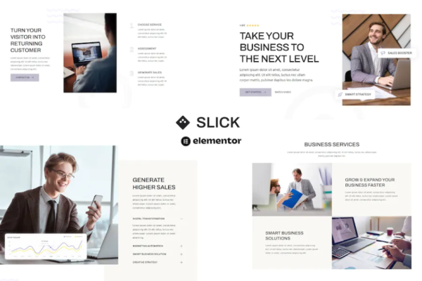 Slick – 多用途商业和营销机构 Elementor 模板套件