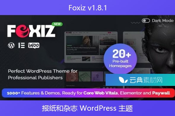 Foxiz v1.8.1 – 报纸和杂志 WordPress 主题