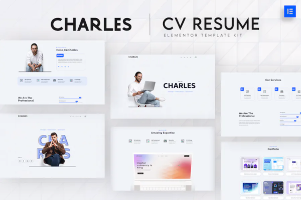 Charles – CV Resume Elementor 模板套件