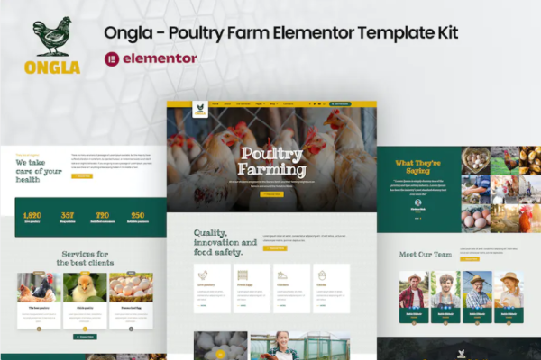 Ongla – 家禽养殖场元素模板套件