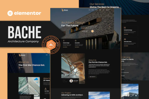 Bache – 建筑公司 Elementor 模板套件