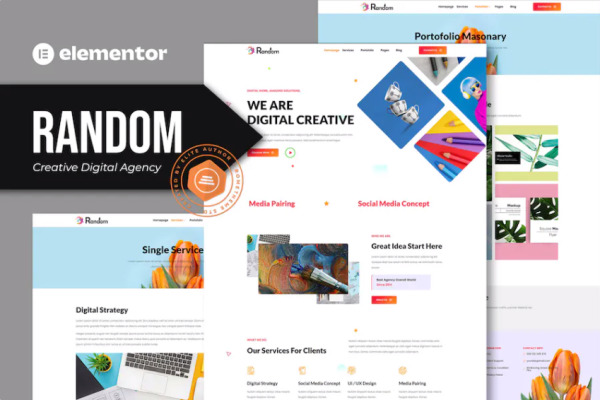 随机 – Creative Digital Agency Elementor 模板套件