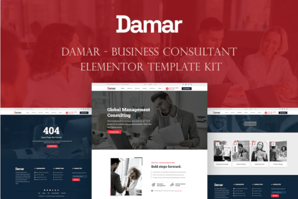 Damar – 业务顾问 Elementor 模板套件