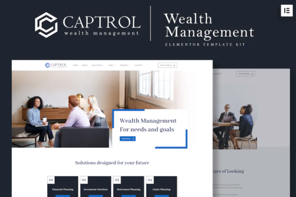 Captrol – 财富管理元素模板套件