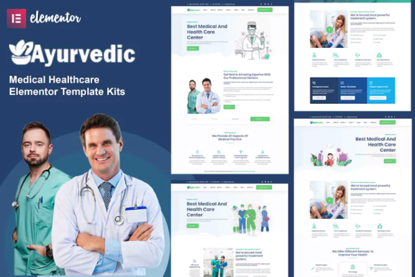 Ayurvedic – 医疗保健 Elementor 模板套件