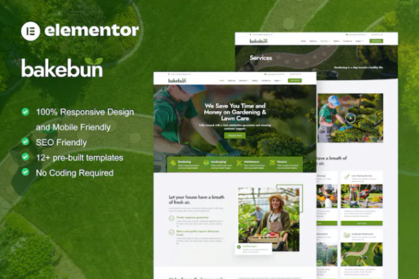 Bakebun – 景观和园艺元素模板套件