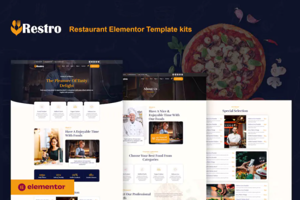 Restro – Elementor Pro 餐厅模板套件