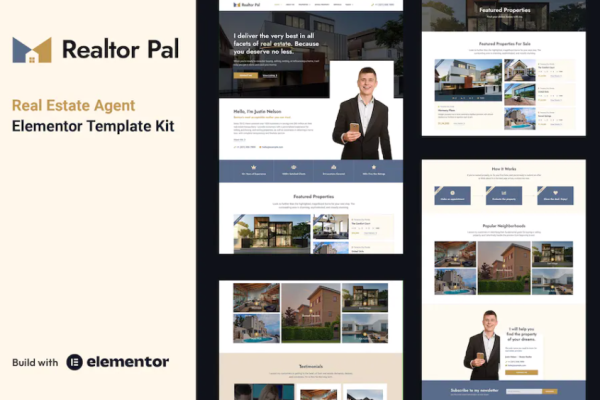 Realtor Pal – 房地产经纪人 Elementor Pro 模板套件