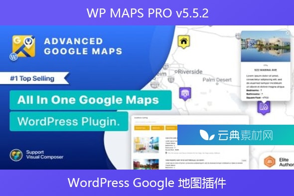 WP MAPS PRO v5.5.2 – WordPress Google 地图插件