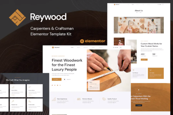 Reywood – 木匠和工匠元素模板套件