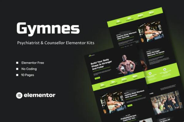 Gymnes – 健身房元素模板套件