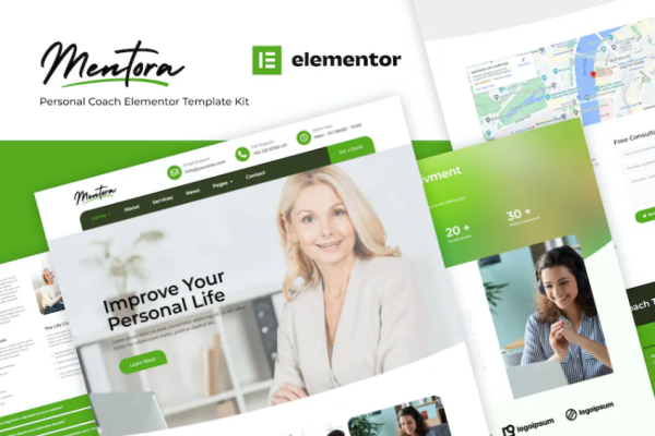 Mentora – 个人教练 Elementor 模板套件