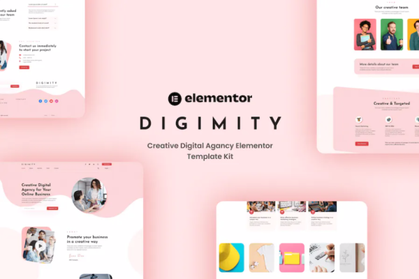 Digimity-创意数字Agancy Elementor模板套件