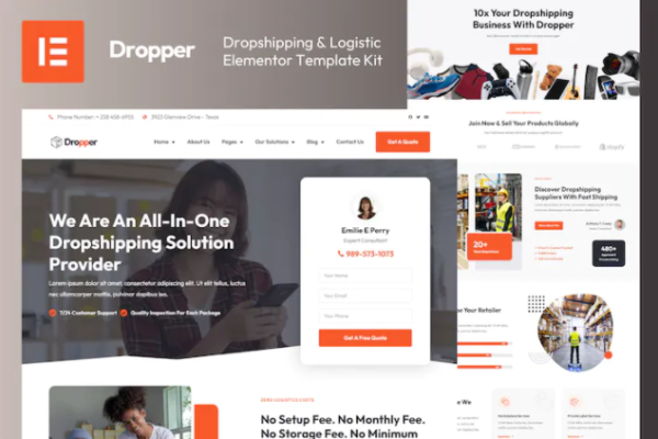Dropper – 直销和物流元素模板套件