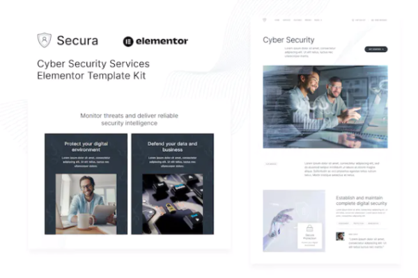 Secura – 网络安全服务 Elementor 模板套件