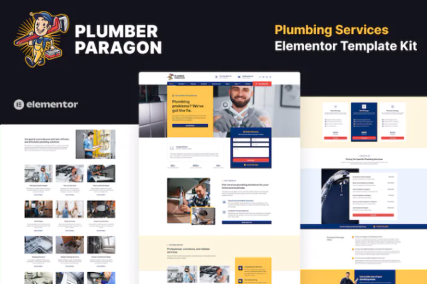 Plumber Paragon – 管道服务 Elementor Pro 模板套件
