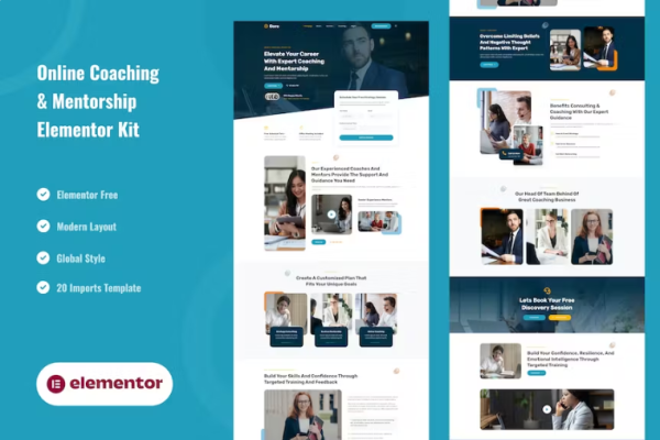 Goro – 在线辅导和指导元素模板套件