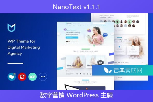 NanoText v1.1.1 – 数字营销 WordPress 主题
