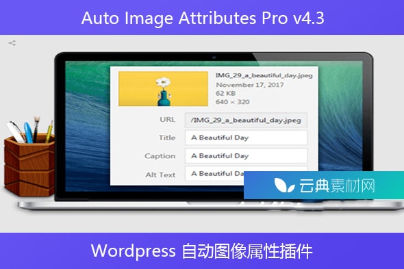 Auto Image Attributes Pro v4.3 – WordPress 自动图像属性插件