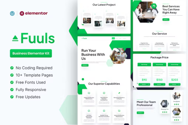 Fuuls-Business Elementor Pro模板套件