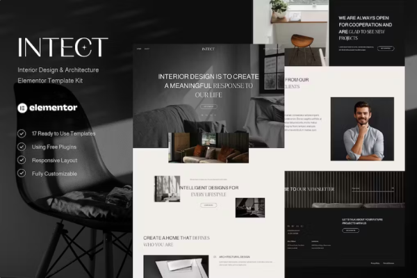 Intect – 室内设计和建筑元素模板套件