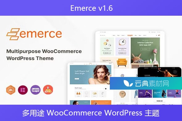 Emerce v1.6 – 多用途 WooCommerce WordPress 主题
