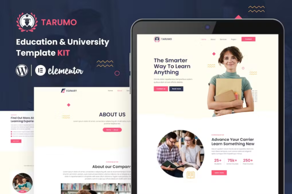 Tarumo – 教育和大学 Elementor 模板套件