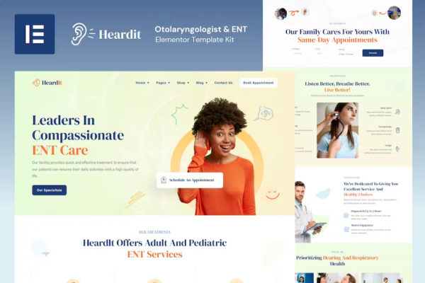 HeardIt – 耳鼻喉科医生和耳鼻喉科元素模板套件