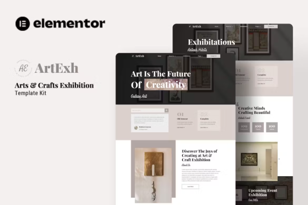 Artexh – 艺术与手工艺展览元素模板套件
