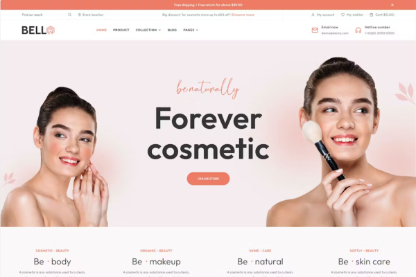 Bello – 化妆品和美容响应式 Shopify