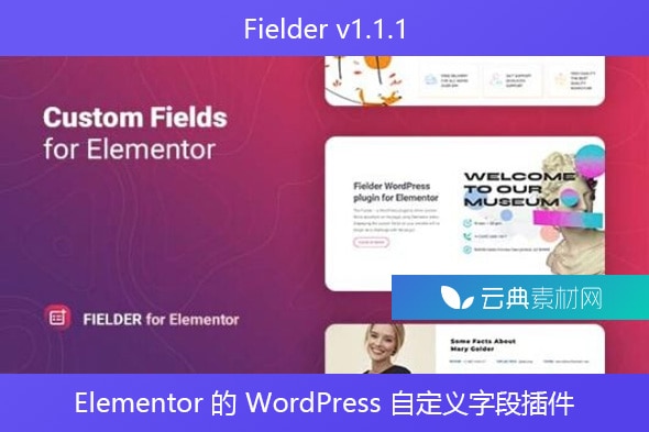 Fielder v1.1.1 – Elementor 的 WordPress 自定义字段插件