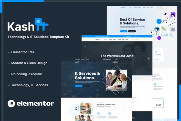 Kashit-技术和IT解决方案模板套件