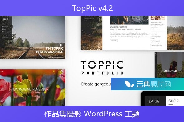 TopPic v4.2 – 作品集摄影 WordPress 主题