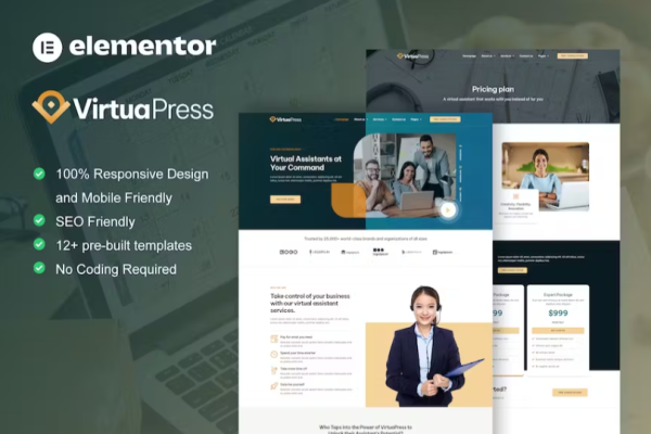 VirtuaPress – 虚拟助理服务元素模板套件