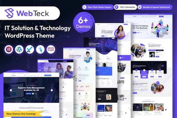 Webteck—IT解决方案和技术WordPress The Webteck – IT Solution and Technology WordPress The 云典WordPress主题