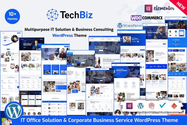 Techbiz—多用途IT解决方案业务主题 Techbiz – Multipurpose IT Solution Business Theme 云典WordPress主题