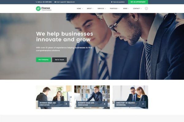 财务—咨询，会计WordPress主题 Finance – Consulting, Accounting WordPress Theme 云典WordPress主题