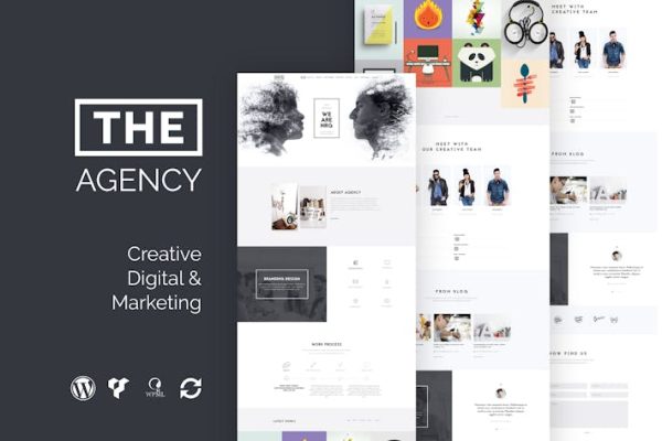 机构–创意单页机构WP主题 The Agency – Creative One Page Agency WP Theme 云典WordPress主题