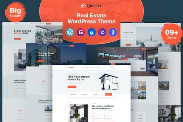 季度—房地产WordPress主题 Quarter – Real Estate WordPress Theme 云典WordPress主题