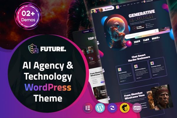 未来—AI代理&技术WordPress主题 Future – AI Agency & Technology WordPress Theme 云典WordPress主题