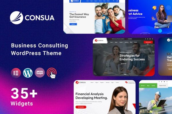 商务咨询WordPress Consua – Business Consulting WordPress 云典WordPress主题