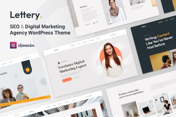 数字营销机构WordPress主题 Lettery – Digital Marketing Agency WordPress Theme 云典WordPress主题