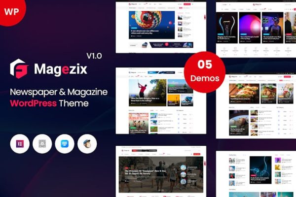 Magezix—报纸&杂志WordPress主题 Magezix – Newspaper & Magazine WordPress Theme 云典WordPress主题