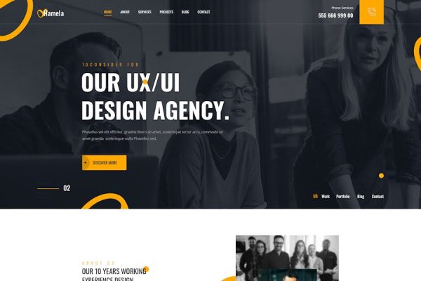 Hamela—数字代理服务WordPress主题 Hamela – Digital Agency Services WordPress Theme 云典WordPress主题