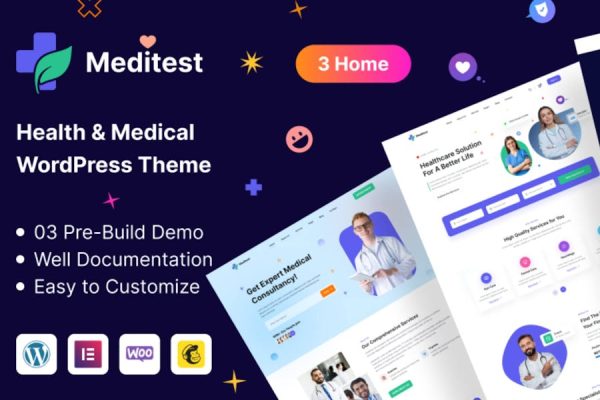 Meditest-医疗保健和医院主题 Meditest – Health Care Medical & Hospital Theme 云典WordPress主题