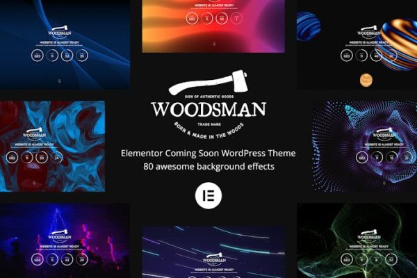 Woodsman—Elementor即将推出WordPress主题 Woodsman – Elementor Coming Soon WordPress Theme 云典WordPress主题