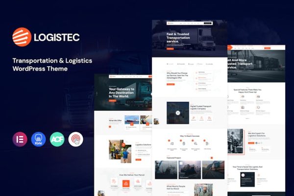 Logistec—运输&物流WordPress Logistec – Transportation & Logistics WordPress 云典WordPress主题