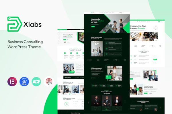 Xlab—商务咨询WordPress主题 Xlab – Business Consulting WordPress Theme 云典WordPress主题
